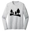 Sublimatable PosiCharge Long Sleeve Electric Heather Tee Thumbnail