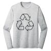 Sublimatable PosiCharge Long Sleeve Electric Heather Tee Thumbnail