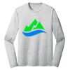 Sublimatable PosiCharge Long Sleeve Electric Heather Tee Thumbnail