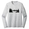 Sublimatable PosiCharge Long Sleeve Electric Heather Tee Thumbnail