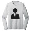 Sublimatable PosiCharge Long Sleeve Electric Heather Tee Thumbnail