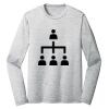 Sublimatable PosiCharge Long Sleeve Electric Heather Tee Thumbnail