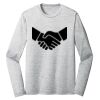 Sublimatable PosiCharge Long Sleeve Electric Heather Tee Thumbnail