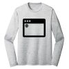 Sublimatable PosiCharge Long Sleeve Electric Heather Tee Thumbnail