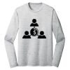 Sublimatable PosiCharge Long Sleeve Electric Heather Tee Thumbnail