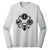 Sublimatable PosiCharge Long Sleeve Electric Heather Tee Thumbnail