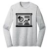 Sublimatable PosiCharge Long Sleeve Electric Heather Tee Thumbnail