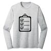 Sublimatable PosiCharge Long Sleeve Electric Heather Tee Thumbnail
