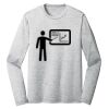 Sublimatable PosiCharge Long Sleeve Electric Heather Tee Thumbnail