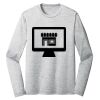 Sublimatable PosiCharge Long Sleeve Electric Heather Tee Thumbnail