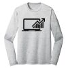 Sublimatable PosiCharge Long Sleeve Electric Heather Tee Thumbnail