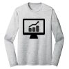 Sublimatable PosiCharge Long Sleeve Electric Heather Tee Thumbnail