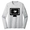 Sublimatable PosiCharge Long Sleeve Electric Heather Tee Thumbnail