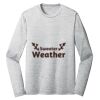 Sublimatable PosiCharge Long Sleeve Electric Heather Tee Thumbnail