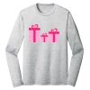 Sublimatable PosiCharge Long Sleeve Electric Heather Tee Thumbnail
