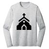 Sublimatable PosiCharge Long Sleeve Electric Heather Tee Thumbnail