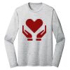 Sublimatable PosiCharge Long Sleeve Electric Heather Tee Thumbnail