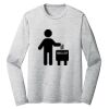 Sublimatable PosiCharge Long Sleeve Electric Heather Tee Thumbnail