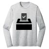 Sublimatable PosiCharge Long Sleeve Electric Heather Tee Thumbnail