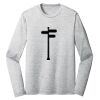 Sublimatable PosiCharge Long Sleeve Electric Heather Tee Thumbnail