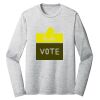 Sublimatable PosiCharge Long Sleeve Electric Heather Tee Thumbnail
