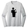 Sublimatable PosiCharge Long Sleeve Electric Heather Tee Thumbnail